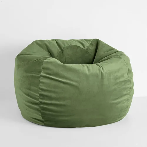 Vista 15 de Sorra Home Puf – Cojín de felpa y cómodo para interiores con relleno de frijoles trupedic para todas las edades, color morado Barrett