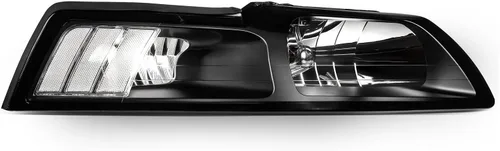 Vista 8 de HCZLHCZL Faro delantero negro transparente para Ford Mustang 1999-2004