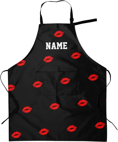 Vista 15 de Delantal personalizado para mujeres y hombres, delantal de cocina personalizado con bolsillos, delantales de chef personalizados