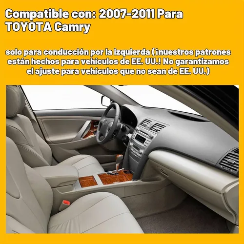 Vista 6 de Alfombrilla para salpicadero, cubierta acolchada para tablero, antideslizante, personalizada, compatible con Toyota Camry 2007-2011, protector