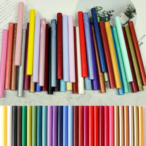 Vista 7 de 20 barras de pegamento para pistola de cera, sellado de sobre, mini barra de pegamento, ideal para sellos de cera de letras (oro rosa)
