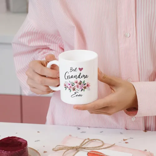 Vista 4 de Vivulla68 Mejor Taza de Café para la Mejor Abuela - Regalo Divertido Para Abuelas, Grammy, Abuelita, Nana, Gigi, Mimi, Mamaw - Regalo Genial Para