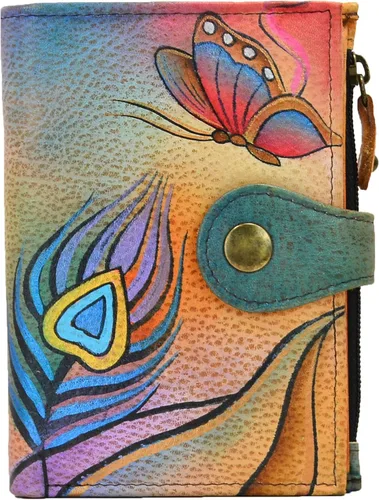 Vista 84 de Anna by Anuschka Cartera de mujer pintada a mano de cuero genuino para mujer