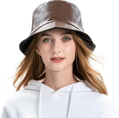 Vista 2 de ZLYC Sombrero unisex de moda para pescadores de piel sintética impermeable