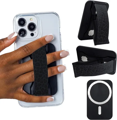 Vista 32 de LoveHandle PRO Compatible con MagSafe Agarre Magnético para Teléfono con Soporte - Montar, Correa y Soporte para Smartphone y Tableta - Anillo