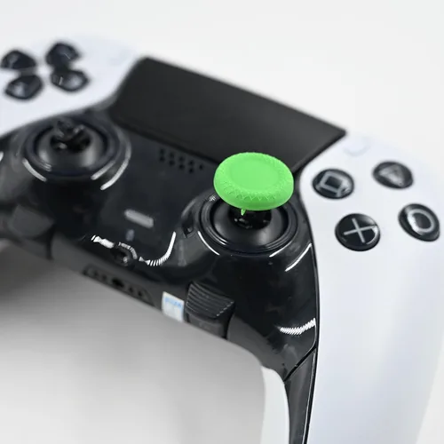 Vista 6 de Palancas de pulgar 6 en 1 de repuesto para controlador PS5 Dualsense, palancas para controlador de borde PS5, piezas de accesorios para PS5 Verde