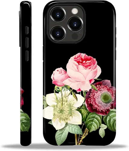 Vista 88 de Funda para iPhone 11, resistente híbrida 2 en 1, protección completa contra golpes con acabado brillante, diseño de collage de tela a cuadros