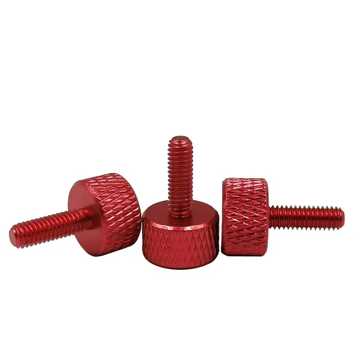 Vista 7 de Tornillos moleteados de aluminio M4, multicolor, 20 piezas (M4 x 0.236 in, negro)