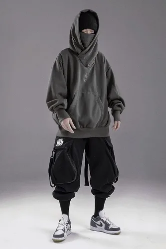 Vista 7 de Niepce Inc Streetwear - Sudadera con capucha de gran tamaño para hombre