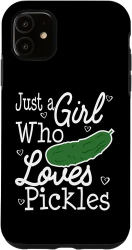 Vista 8 de Pickles Just A Girl Who Loves Funny Case for iPhone 16
