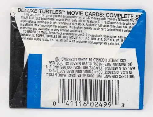 Vista 3 de Topps 1990 Teenage Mutant Ninja Turtles Animación Tarjetas 2ª Serie
