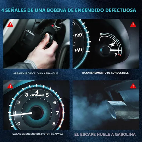 Vista 4 de Juego de 3 bobinas de encendido compatibles con Buick Allure LaCrosse LeSabre Lucerne, Chevy Camaro Impala Lumina, Oldsmobile Intrigue Silhouette