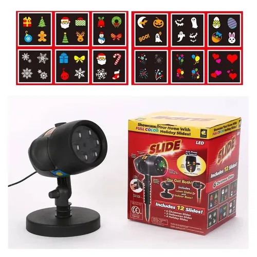 Vista 2 de Proyector Laser con Figuras de Halloween y Navidad