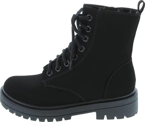 Vista 21 de SODA FIRM - Botines de combate con suela de lengüeta, cordones y cremallera lateral