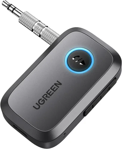 Vista 11 de UGREEN Adaptador Bluetooth 5.4 para automóvil, llamadas manos libres y cancelación de ruido, adaptador AUX a Bluetooth para automóvil, receptor