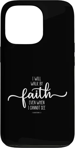 Vista 10 de iPhone 16 I Will Walk By Faith, God Jesus Christian Bible Inspiration Case