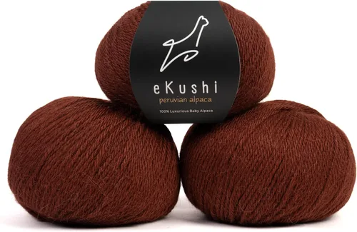Vista 102 de 100% Hilo de Alpaca Baby para Tejer y Ganchillo - 1 Cono de Hilo Premium DK - Ligero, Hipoalergénico y Térmico Hecho en Perú - Ideal para Proyectos