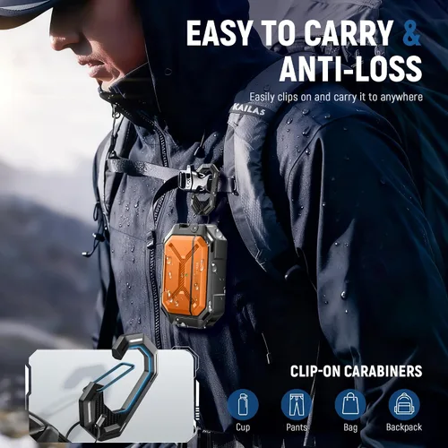 Vista 9 de MOBOSI Funda impermeable IP68 para AirPods Pro 3 y compatible con MagSafe, funda protectora de grado militar para auriculares Pro3 con bloqueo