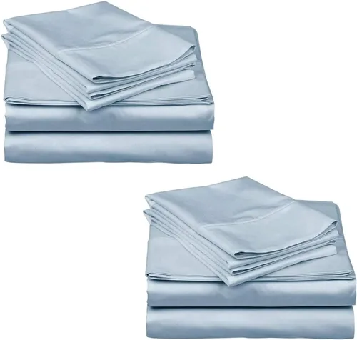 Vista 29 de Mattress-Homes Juego de sábanas de 4 piezas ultra lujosas 100% algodón suave de fibra larga de 16 pulgadas de profundidad, tamaño individual lavable