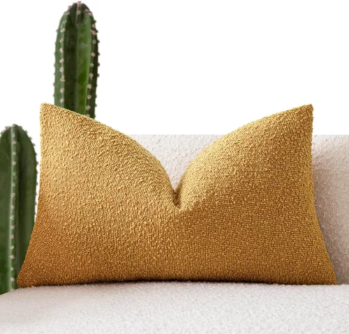 Vista 68 de Foindtower Fundas de almohada decorativas con textura de boucle, fundas de almohada sólidas, neutrales, suaves y acogedoras para silla, sofá