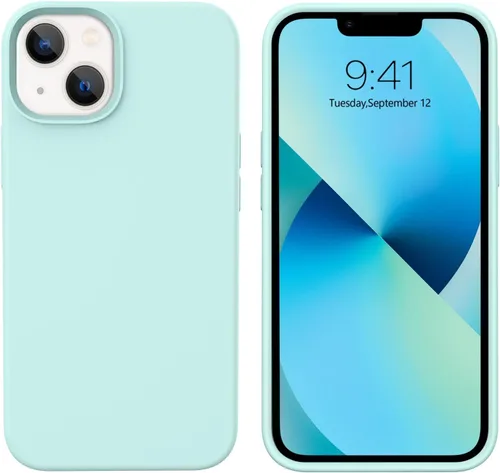 Vista 12 de BENTOBEN Funda para iPhone 13 Mini, iPhone 13 Mini, ajuste delgado, silicona líquida, gel suave, antiarañazos, a prueba de golpes, funda protectora
