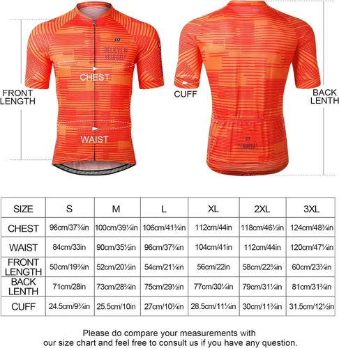 Vista 5 de Camiseta de ciclismo para hombre, transpirable, ligera, manga corta, elástica, con cremallera completa