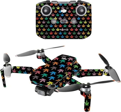 Vista 6 de MightySkins Compatible con DJI Mini 2 Dron portátil – Nubes de caramelo Funda protectora de vinilo duradera y única Fácil de aplicar, quitar