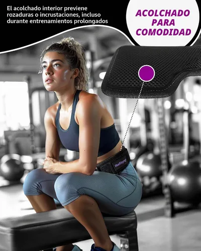 Vista 6 de THEFITGUY Cinturón de inmersión con peso para mujer, para dominadas, inmersiones y sentadillas, ajuste sin pellizcos, hebilla antideslizante, negro