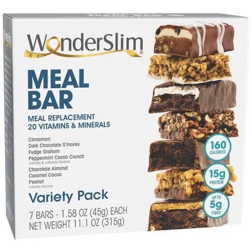 Vista 6 de WonderSlim Paquete de batido y barra de comidas de reemplazo de comidas
