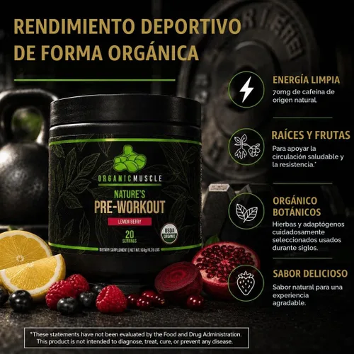 Vista 6 de Organic Preworkout 5,64 oz, No Model, 1
