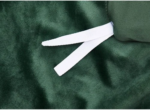Vista 6 de TONGDADA - Funda para manta con peso de tela Minky (verde oscuro, funda de edredón de 48 x 72 pulgadas)