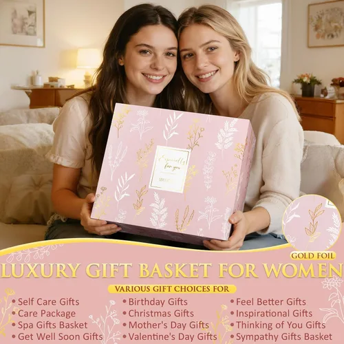 Vista 3 de Regalos de cumpleaños de Navidad para mujeres, paquete de cuidado personal Rosa - Rosa de sándalo