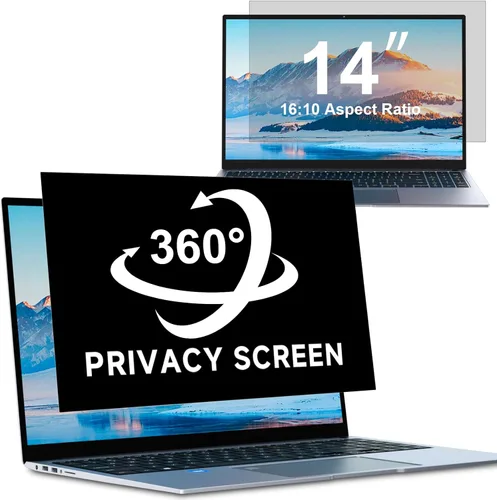 Vista 22 de Paquete de 2 pantallas de privacidad para monitor de computadora, relación de aspecto 5:4 de 19 pulgadas; antiespía, luz azul, deslumbramiento
