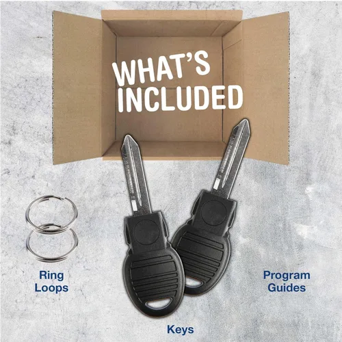 Vista 2 de KeylessOption Reemplazo de hoja remota de entrada sin llave en blanco para llave Smart Prox (paquete de 2)