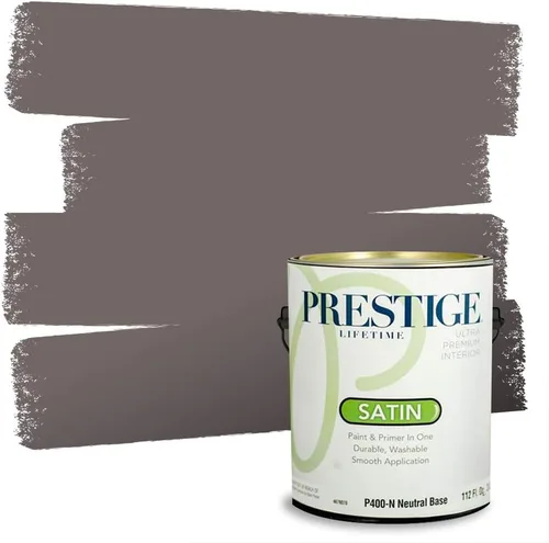 Vista 60 de PRESTIGE Paints - Pintura interior e imprimación en uno, 1 galón, cáscara de huevo, pimienta envejecida