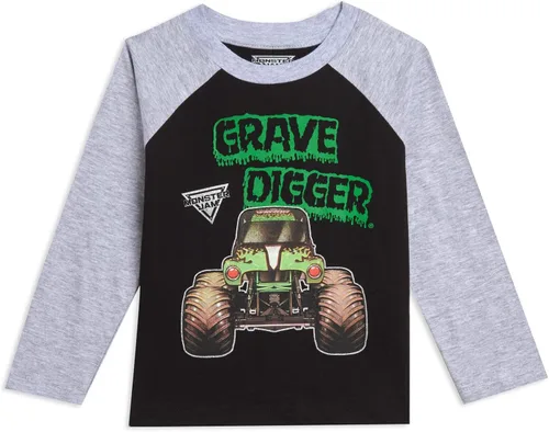 Vista 2 de Monster Jam Paquete de 2 camisetas para niños pequeños a niños grandes