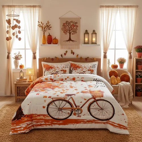 Vista 42 de Lindo juego de edredón de murciélago tamaño Queen con diseño de animales de Feliz Halloween, 3 piezas para decoración de habitación de niños