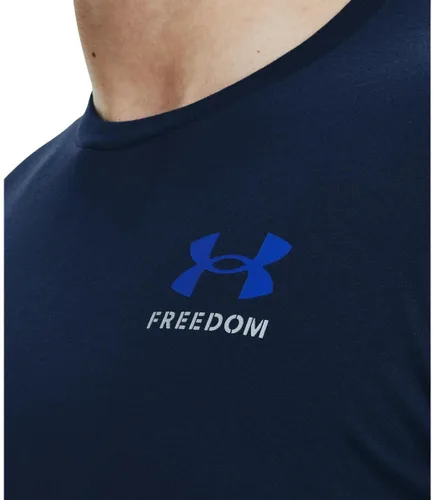 Vista 2 de Under Armour Camiseta de manga larga con bandera de la libertad para hombre
