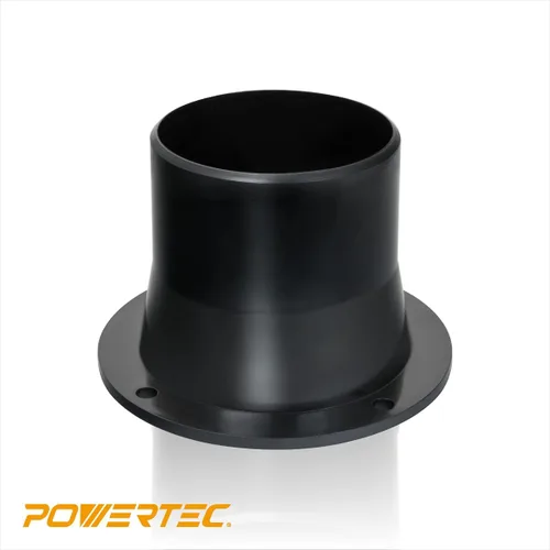 Vista 2 de POWERTEC 70298 Brida de entrada de puerto de polvo, apertura de 2,5 pulgadas OD para manguera flexible