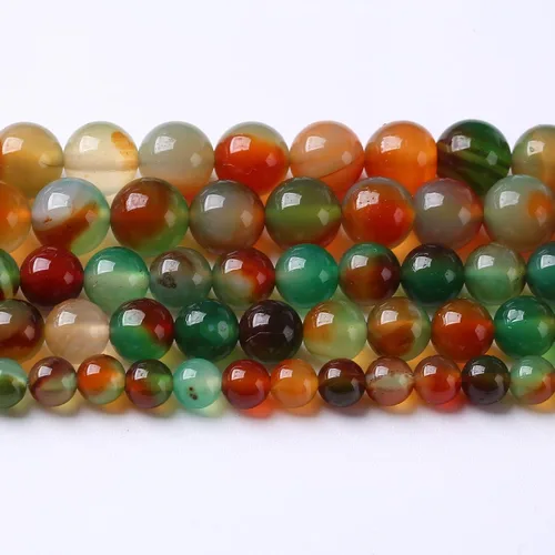 Vista 105 de 100 cuentas de piedra multicolor natural de 0.236 pulgadas (0.236 in), cuentas espaciadoras sueltas redondas para hacer pulseras, collares, aretes