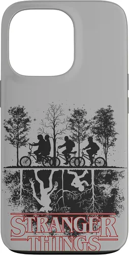 Vista 10 de Stranger Things Upside Down Hawkins Ride - Carcasa con logotipo para iPhone 17