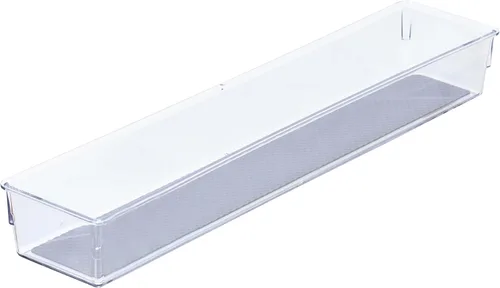 Vista 11 de Glad Organizador de cajones, 6 x 6 pulgadas, bandeja de almacenamiento de plástico transparente resistente para cajones de basura, utensilios