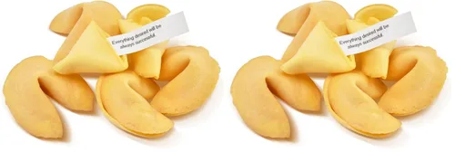 Vista 12 de Soeos Fortune Cookies, aproximadamente 48 unidades, sabor vainilla, galletas Fortune envueltas individualmente a granel, galletas crujientes
