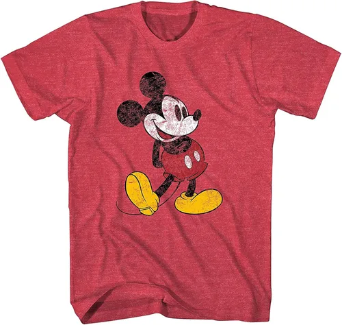 Vista 2 de Disney Mickey Mouse - Camiseta clásica de pie envejecida
