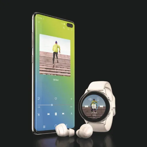 Vista 7 de Samsung Galaxy Buds - Audífonos internos inalámbricos con Bluetooth True Wireless en color negro SM-R170 2019 (Renovado)