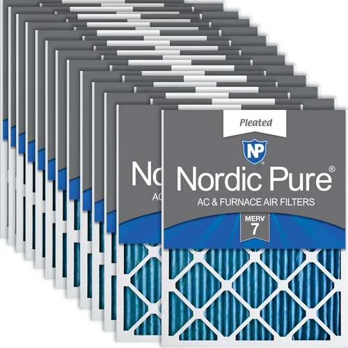 Vista 56 de Nordic Pure 20x20x1 (Tamaño real: 19 1/2 x 19 1/2 x 3/4) Filtros de aire para caldera/aire acondicionado Poly Green MERV 6 – Reduce el polvo