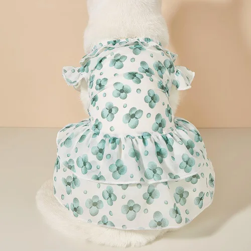 Vista 3 de Generic Vestidos de perro para perros pequeños, vestido de gato, ropa de verano para perro, disfraces de perro, camisas lindas para perro, cómoda