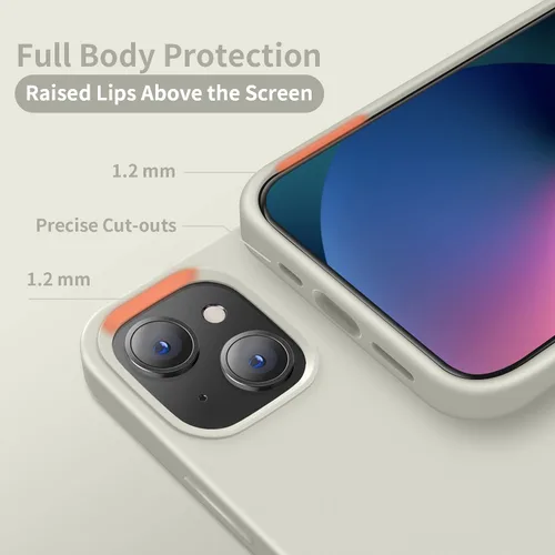 Vista 33 de Cordking Funda diseñada para iPhone 13, diseñada para iPhone 14, funda ultradelgada de silicona, funda protectora a prueba de golpes