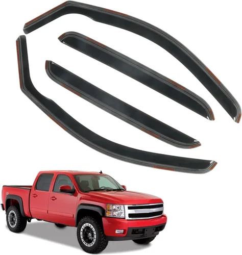 Vista 40 de Protector de lluvia apto para GMC Terrain 2010-2017, deflector de visera de ventana lateral de montaje exterior, protector de sombra de ventilación