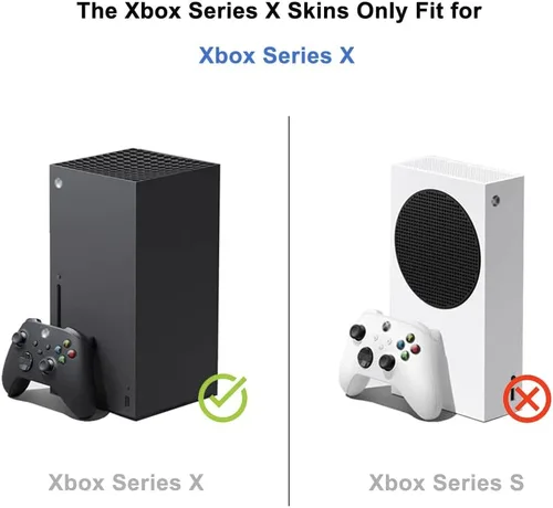 Vista 6 de Calcomanía de vinilo para consola Xbox Series X y controlador Juego de funda protectora completa compatible con Xbox Series X (Kylin)